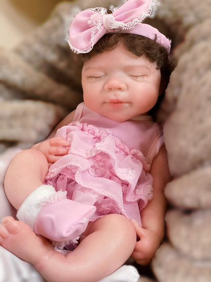 13 Inch Pascale Silicone Doll Handmade Cute Bebe Newborn Baby Soft Solid Silicone Girl Can Open Mouth For Gifts