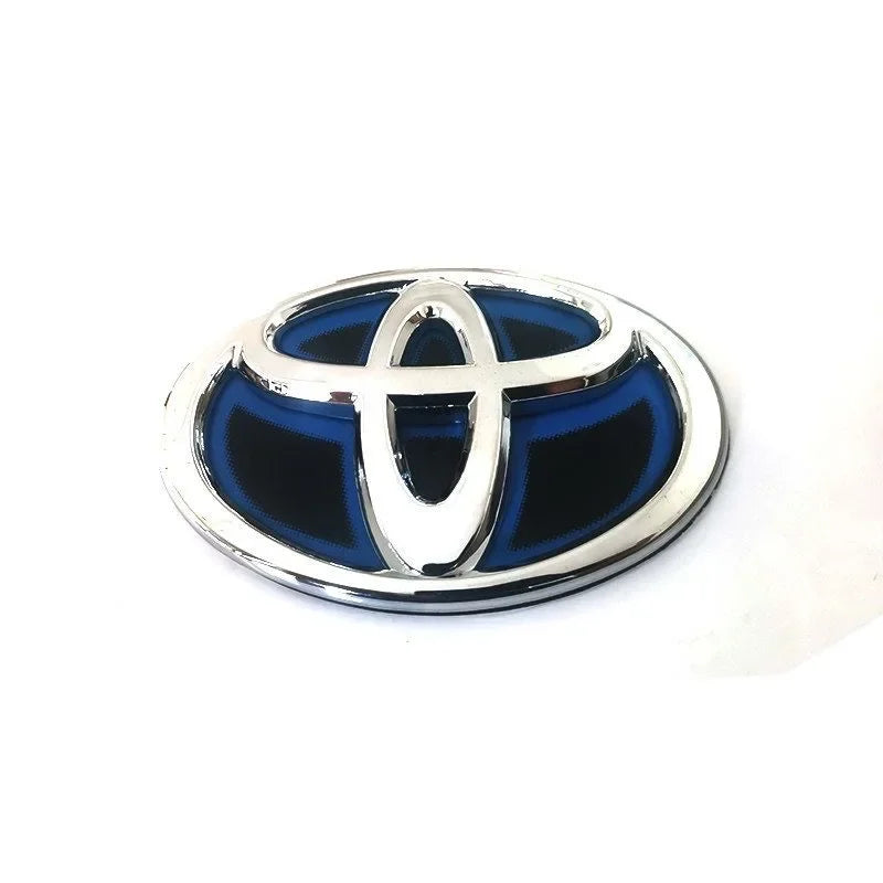 1x Blue Bottom Front Grille Badge Trunk Car Logo Emblem Suitable for Toyota RAV4 CAMRY COROLLA LANDCRUSER RAV4 VIOS SIENNA YARLS