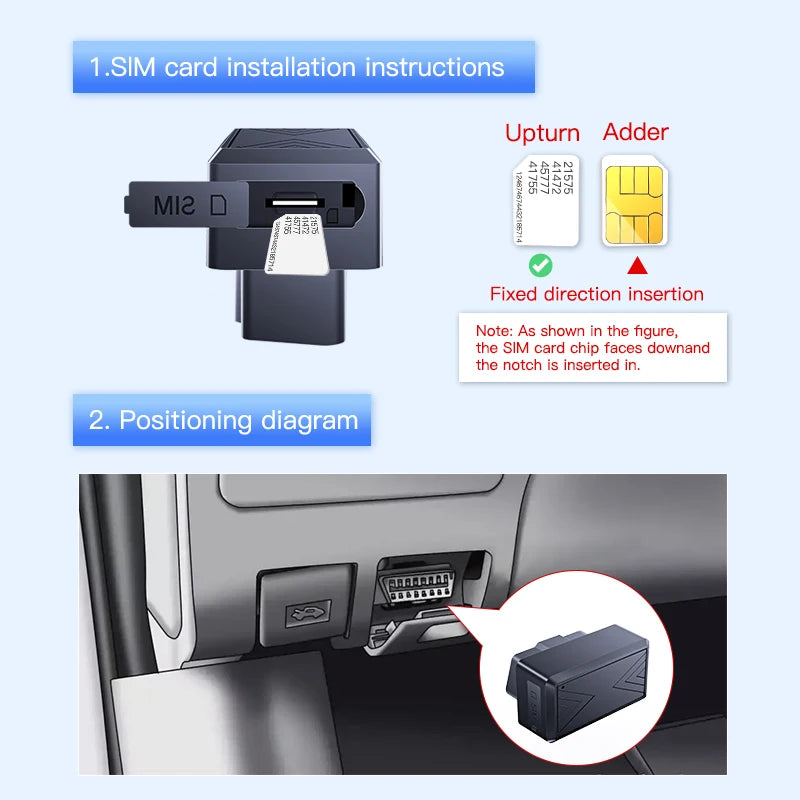 4G Mini OBD Car Tracker Builtin Battery Plug Play OBD II Car GPS Tracker Auto Truck Car Anti-Theft Vibration Alarm Free APP