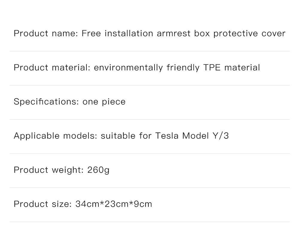 YZ For Tesla Model 3 Y YL Juniper Highland Armrest Pad Soft Case Center Console Box Cover Aanti-scratch 2026 Accessories