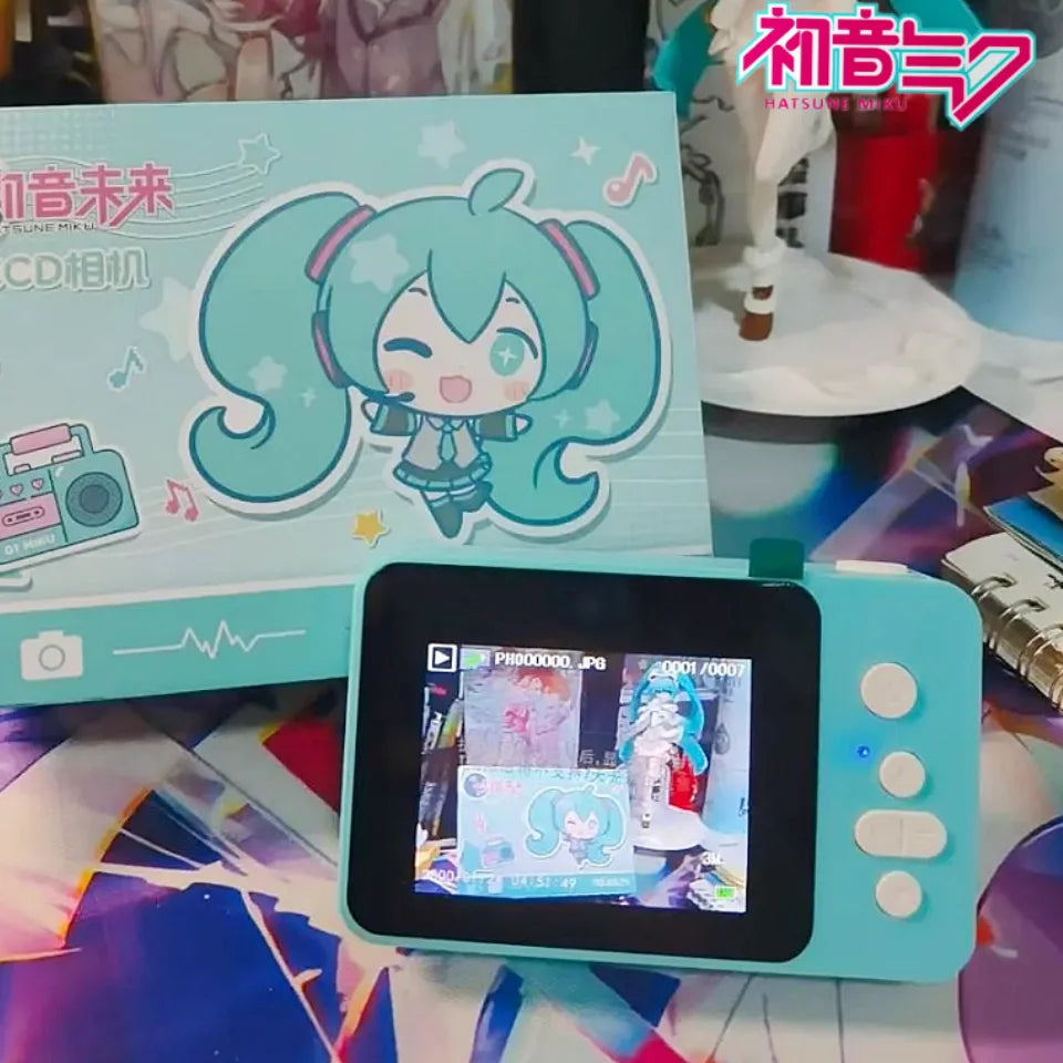 Original Hatsune Miku Ccd 600mah Digital Camera Cartoon Anime Figure Miku Peripheral Children Birthday Toy Gifts Pre-Sale
