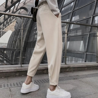 Man Sports Pants Solid Plus Big Size Harem Joggers Korean Deals Cool Trousers Autumn Winter Retro Essential Sweatpants for Men