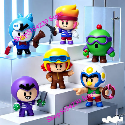 24pcs Anime Mini Figures Set Game Accessories Charms Poco Nita Cute Cartoon Heroes Home Decor Ornament for Birthday Present