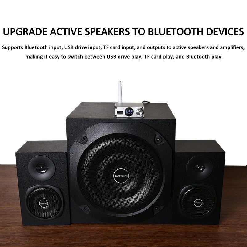 New 2 in 1 Long Range Bluetooth 5.3 Audio Transmitter Receiver RCA 3.5mm AUX Stereo Wireless Adapter For PC TV Headphones Car