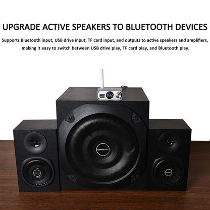 New 2 in 1 Long Range Bluetooth 5.3 Audio Transmitter Receiver RCA 3.5mm AUX Stereo Wireless Adapter For PC TV Headphones Car