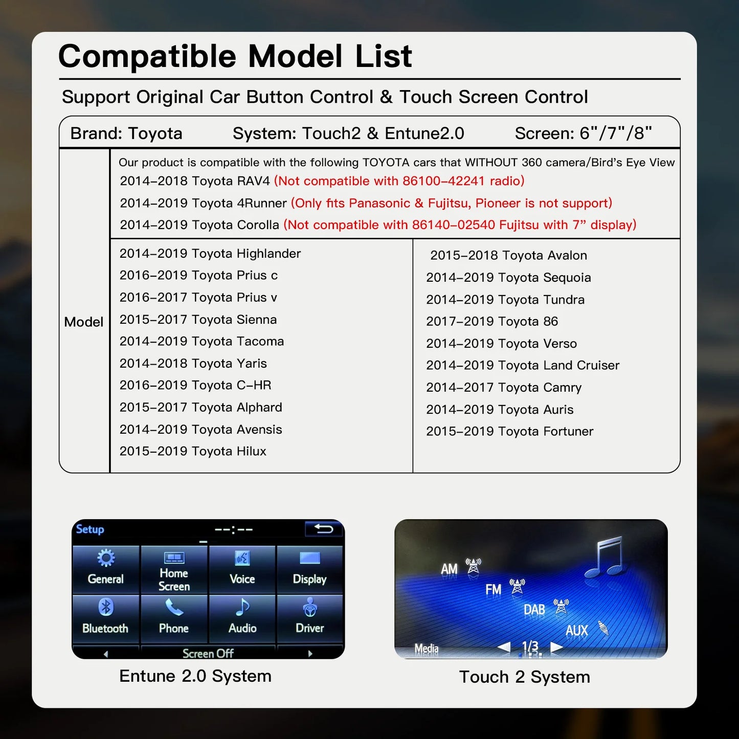 Wireless Carplay Android Auto module For TOYOTA CH-R Corolla Camry Auris prius RAV4 Avensis Highlander car play box Car decoder