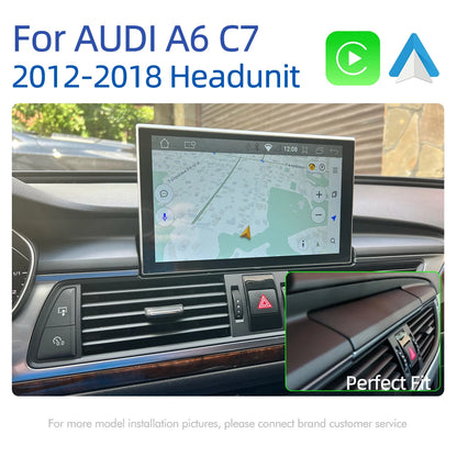 Android 14 Carplay Car Multimedia Player For Audi A6 C7 A7 2012~2018 Touch Screen 4G Music Stereo GPS Navi 8+256GB Auto Radio