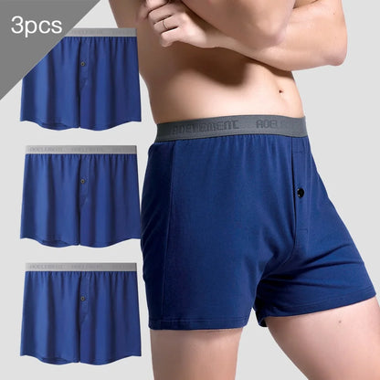 3PC  Modal u raised men's briefs mid-waist boxers Wicks sweat breathable sexy boxers for men