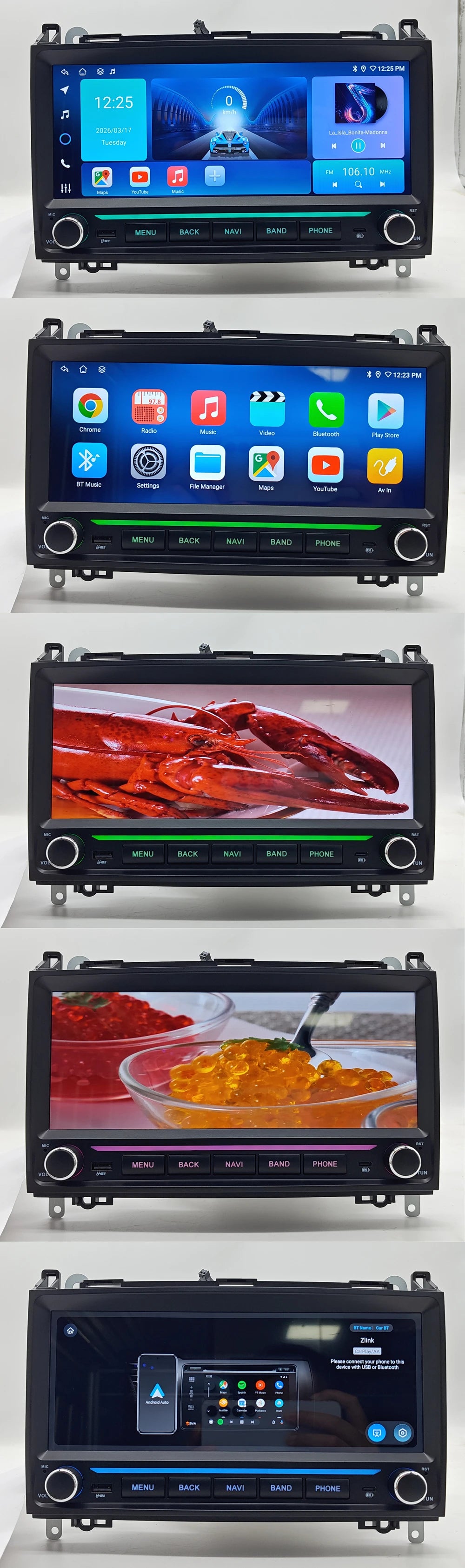 CarPlay Android auto Radio For Benz B200 W245 W169 2004-2016 Viano VITO W639 2006-2016 Car Intelligent System GPS Navigation 4G