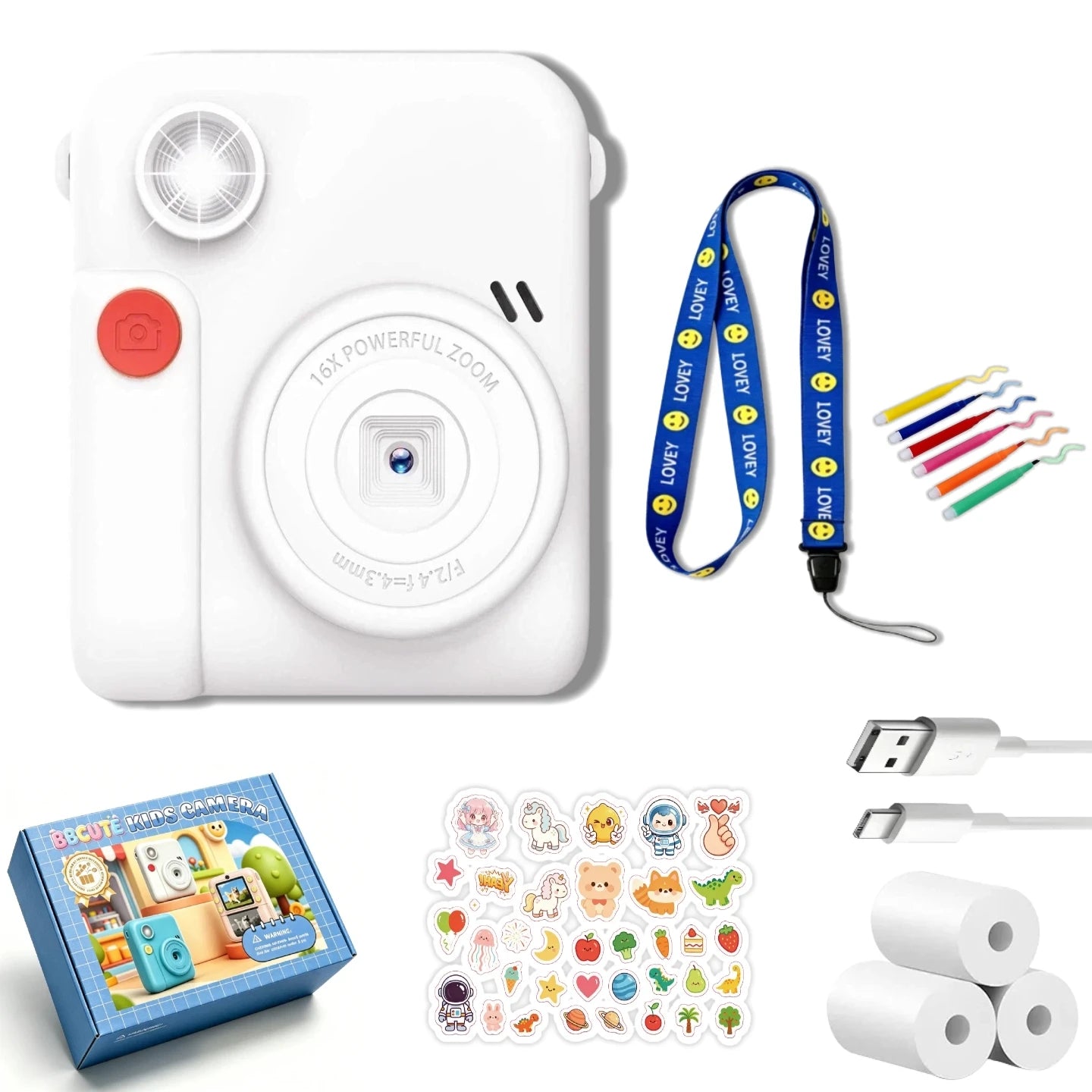 Digital Camera For Children Photography Mini Printer Portable Thermal Instant Print Photo Kids Camera 2.8inch HD Video Toy Gifts