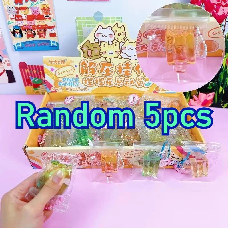 Mini Crystal Popsicle Squishy Ice Cream Stress Relief Toy, Squeezable, Venting, Relieve Anxiety Stress Relief Vent Toys Gift