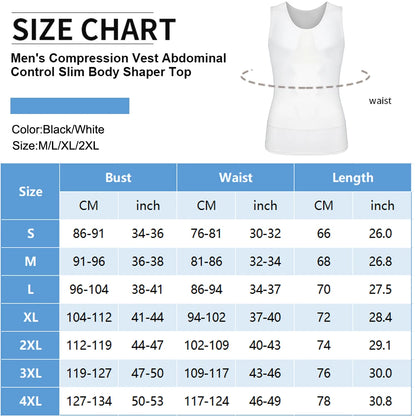 Sleeveless Compression Tops Men's Abdominal Control Shaping Vest High Elastic Cool Fabric Fitness Breathable Clothes Round Neck