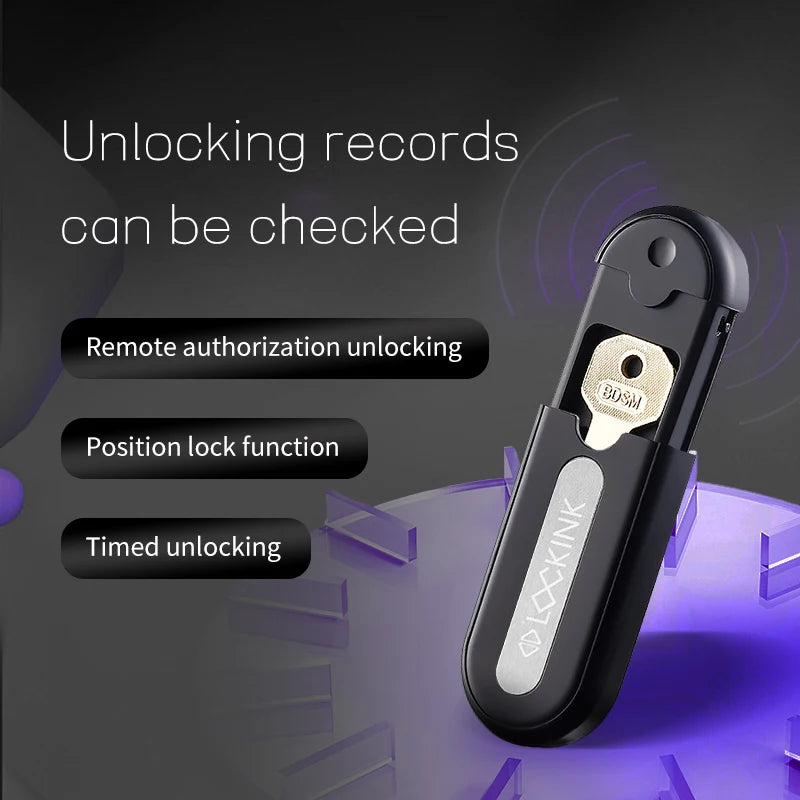 LOCKINK APP Remote Control Key Box Chastity Cage Sexy Adult Man Cock Cage Key Safe Sexy Gadgets Smart Key Holder BDSM Sex Toys