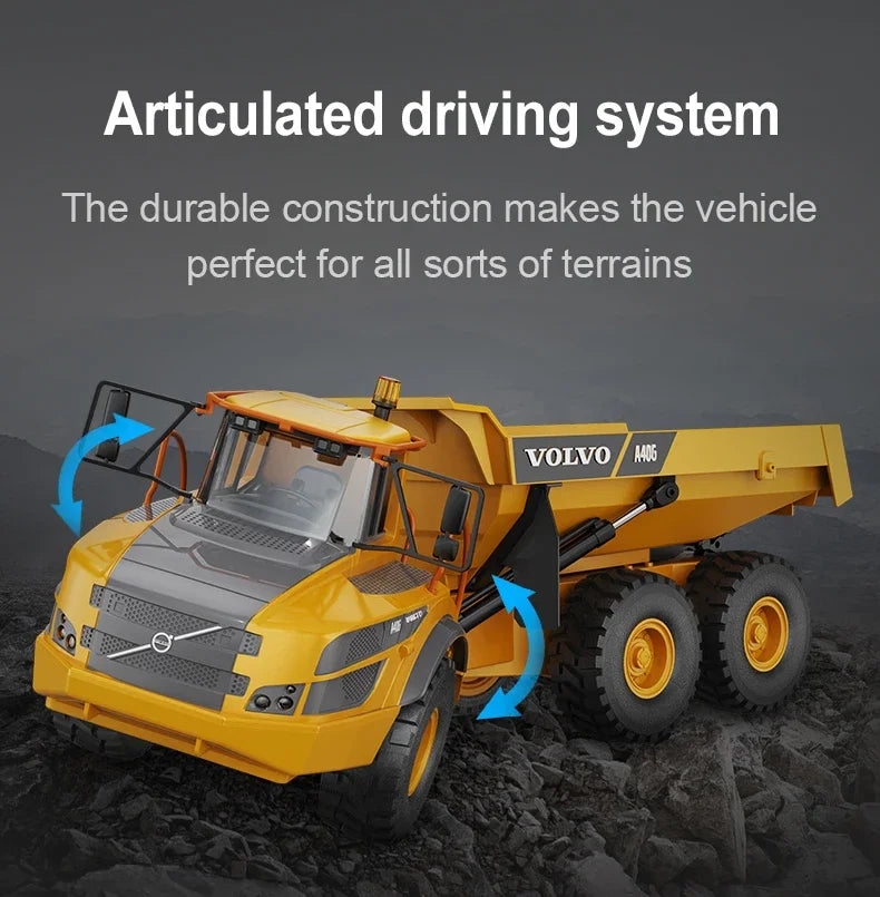 Double E E591 Rc Trucks 1/20 58Cm A40G Remote Control Cars Trucks Electric Dumper Tractor Engineering Vehicle Toys for Kids