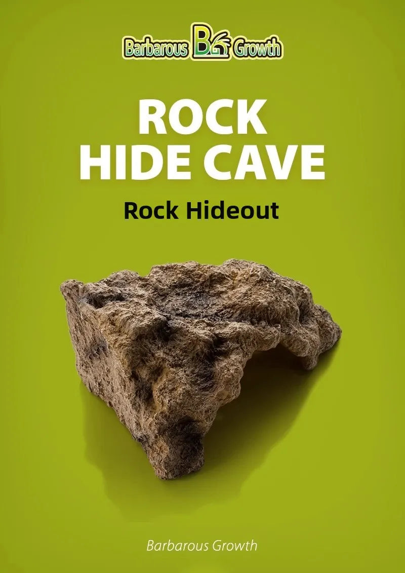 Reptile Shop Simulation Rock Cave Design Pet Lizard Gecko Spider Hideout House Climbing Frog Snake Cave Durable Plastic Pet S...