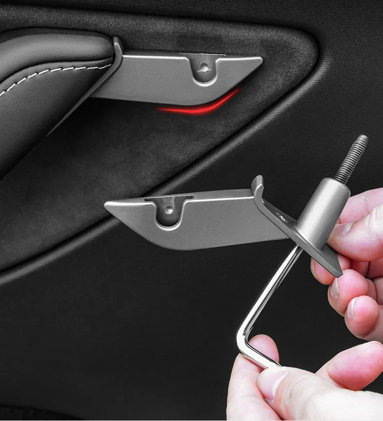 Cup Holder Adapter Tesla Model 3 Tesla Model Y Accessories Car Door Cup Holder Bottles Expander Organizer with Silicone Coaster