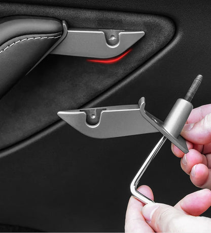 Cup Holder Adapter Tesla Model 3 Tesla Model Y Accessories Car Door Cup Holder Bottles Expander Organizer with Silicone Coaster