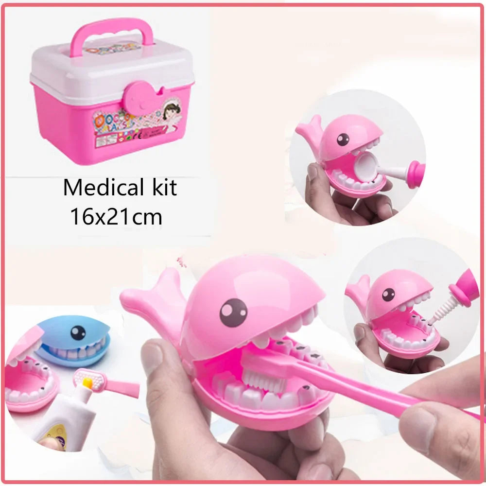 Doctor Toy for Kid Doctor Pretend Play Set Children Medical Dentist Tool Stethoscope Educational Toy Montessori Hobbies Kid Gift