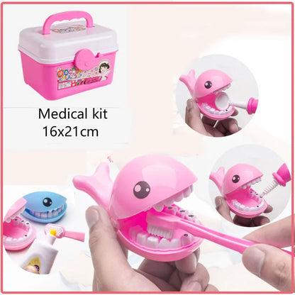 Doctor Toy for Kid Doctor Pretend Play Set Children Medical Dentist Tool Stethoscope Educational Toy Montessori Hobbies Kid Gift