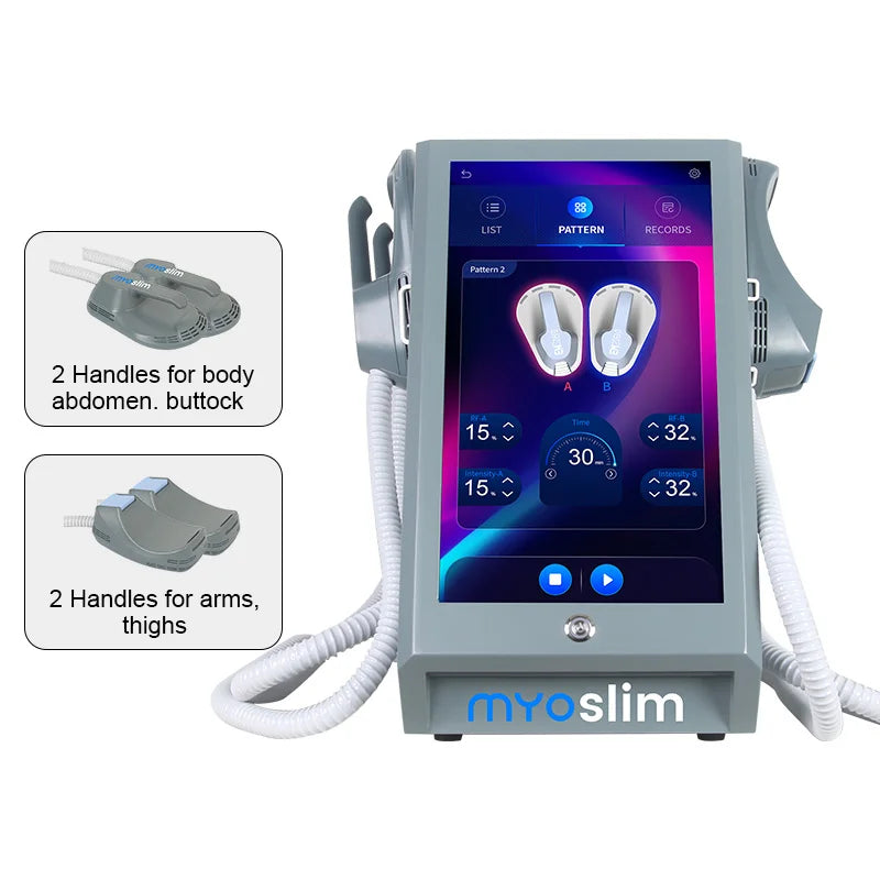 EMS Body Sculpting Machine Fat Weight Loss 15 Tesla 5 Handles Muscle Stimulator RF Sculpting Slimming Electromagnetic