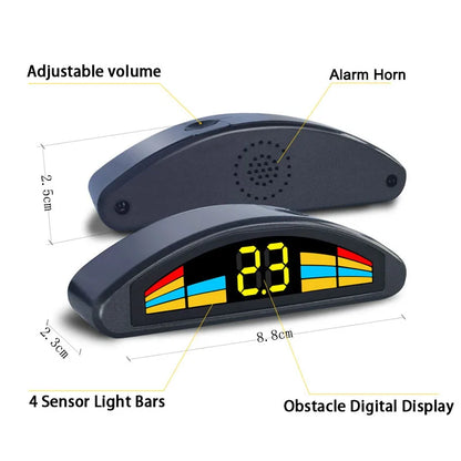 Professional Front Parking Sensor Kit Auto Car Prefix Parktronic Vehicle Assistant System Buzzer Alarm Volume Not Backup Radar