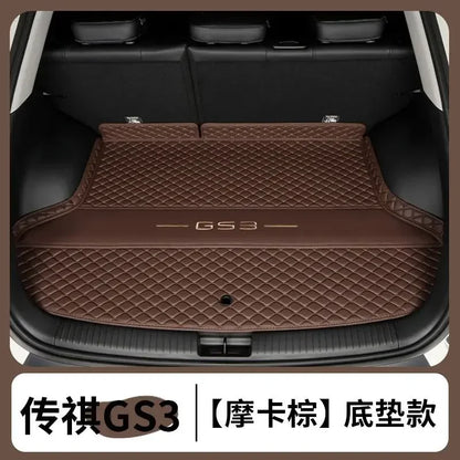 For GAC EMZOOM GS3 2023 2024 Car Boot Mat Rear Trunk Liner Cargo Leather Floor Carpet Tray Protector Accessories Mats