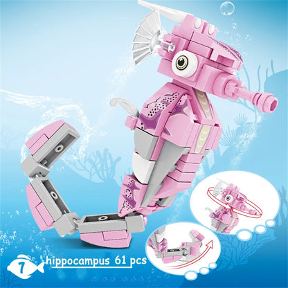 Shark Ocean Animal Building Block Toy - Enhance Hands-On Skills, Deepen Understanding of Marine Life, Perfect Fun Playtime Toy