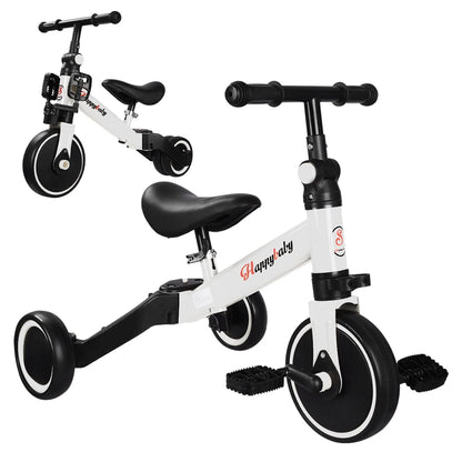 3 in1 Toddler Kid Ride on Toy Balance Bike Scooter Tricycle 1.5-4 Years Push Car