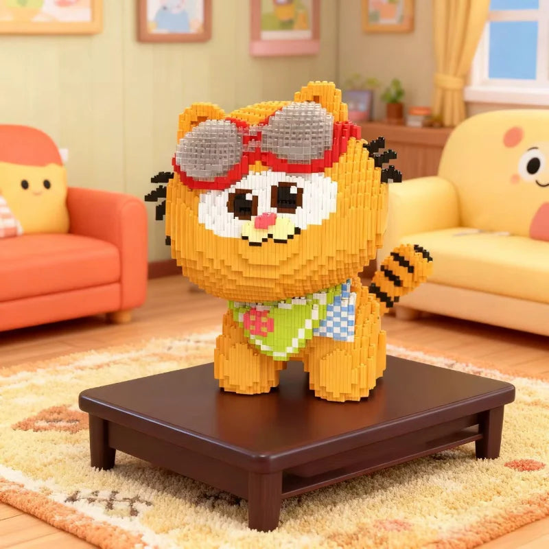 Huge Garfield Building Blocks Adult Stress Relief DIY Puzzle Toy Gift for Boys Girls Home Decor