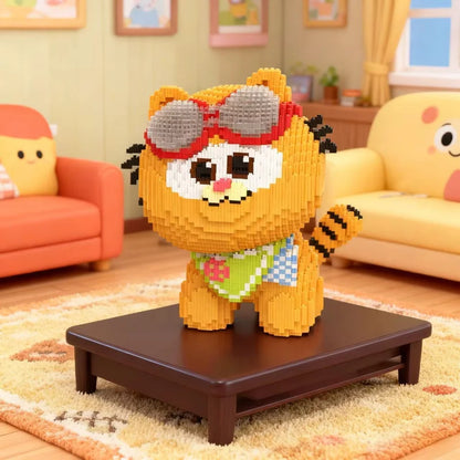 Huge Garfield Building Blocks Adult Stress Relief DIY Puzzle Toy Gift for Boys Girls Home Decor