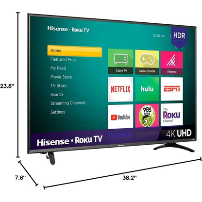 50R7E 50-Inch 4K Ultra HD Roku Smart LED TV HDR (2019)