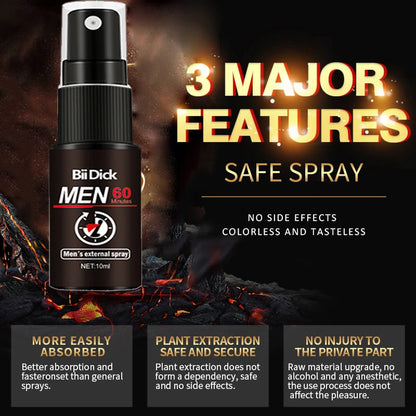 10ml Male Sex Delay Spray Lasting Long  Penis Growth Enlargement Harder Anti Premature Ejaculation External Use for Adults