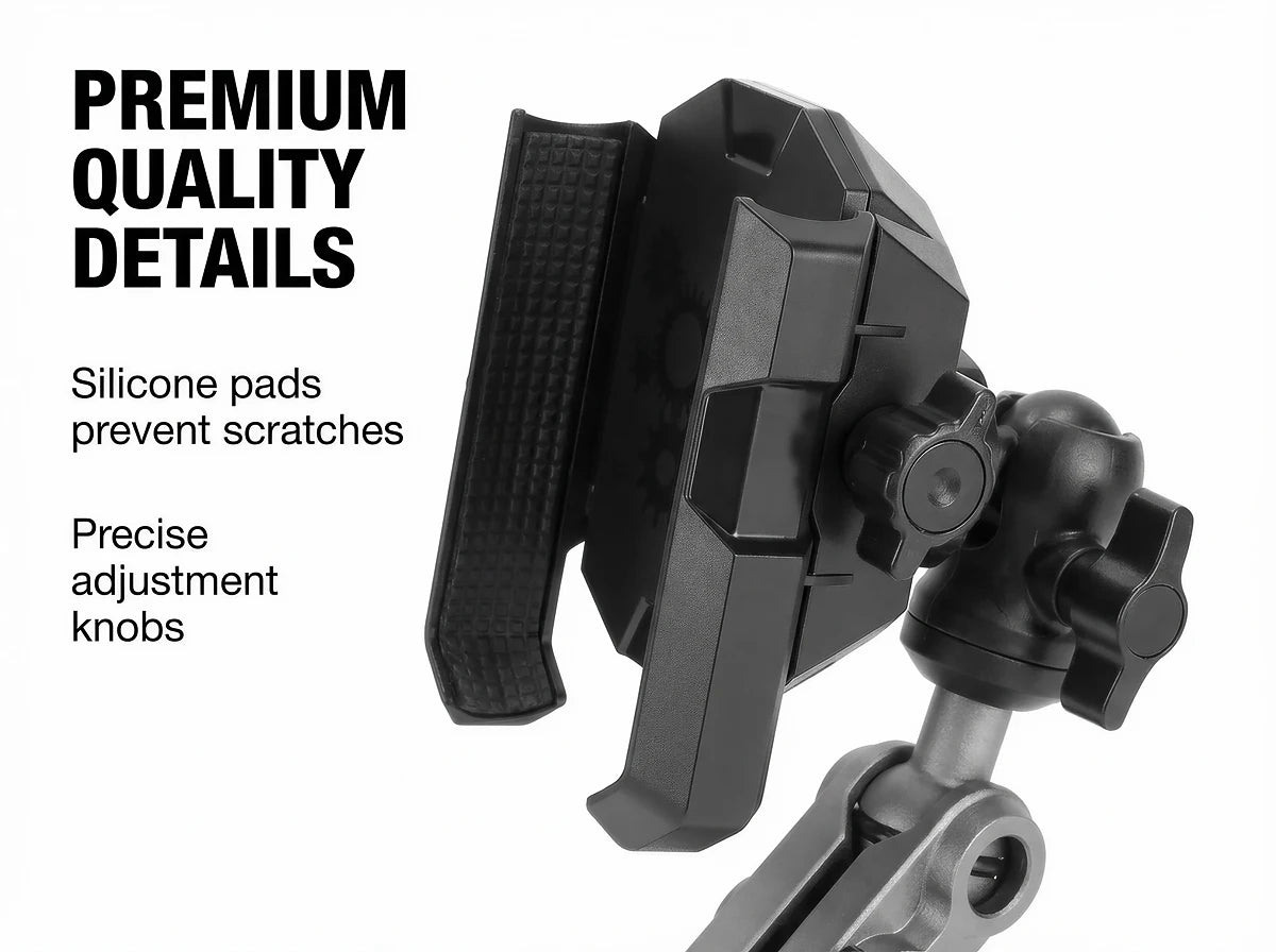 For Tank 500 Car Phone Holder, Car A-Pillar Fixed Phone Holder 360° Rotatable Aluminum Alloy Arm Anti-Shake Phone Stand Base