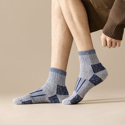 Merino Wool Socks For Men Women Fleece Thicken sock Woolen Thermal Warm Hiking Cushion Crew Sports Socks Moisture Wicking