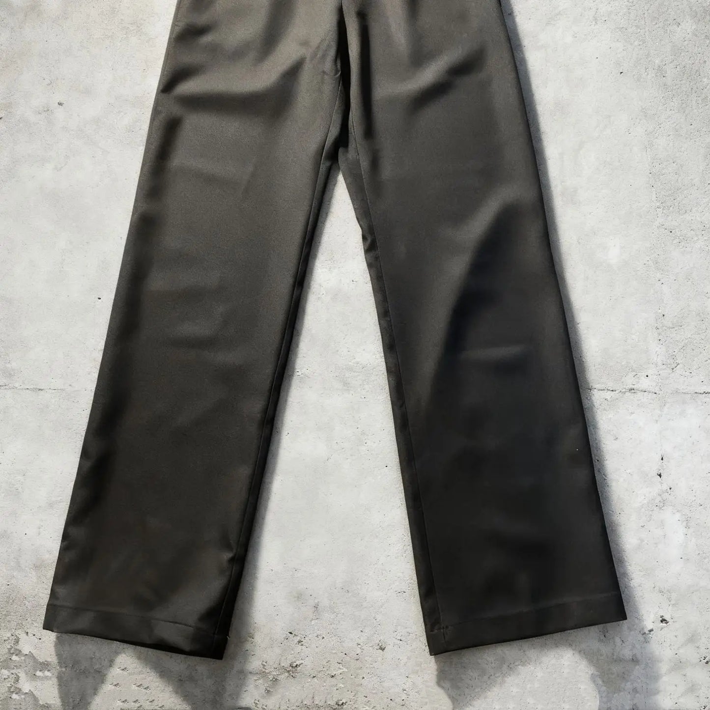 Spring Autumn Lolita Black Versatile High Waist Long Pants Y2K Vintage Trousers Court British Style Straight Pants for Women