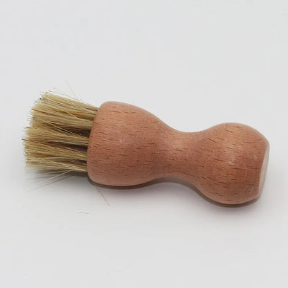 Soft Bristle Horse Hair Shoe Brush for Polishing Shoe Oil Cleaning Brush for Leather Shoes Cleaning Tools