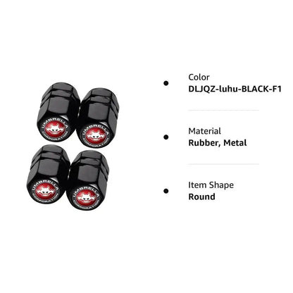 Champ Aluminum Car Tire Valve Stem Caps Wheel Nipple Cover AirCover Cap Set for Cars SUVs Bike Trucks BHL1858-FRO