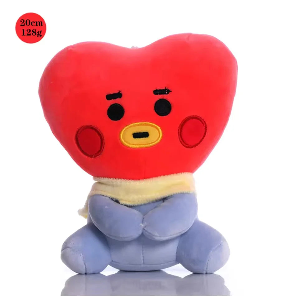 B-T-2-1New Mini Plush Doll Pendant Keychain Plush Toy Bag Accessories Kawaii Anime Cute Cartoon Key Chains Birthday Gifts