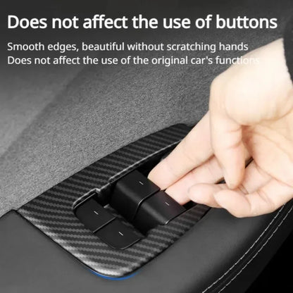 Window Lifter Switch Buttons Cover for Tesla Model Y/3/3+ Highland Trim Frame Button Stickers 2017-2024 Car Interior Accessories