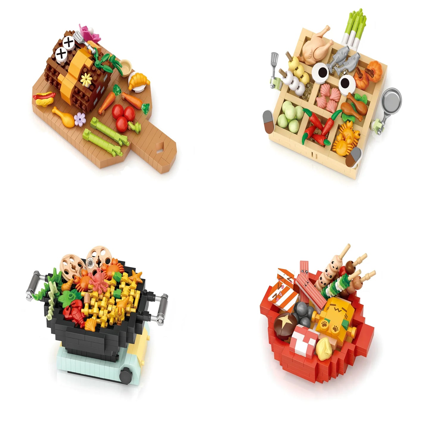 LOZ children's micro-particle building blocks toys and gifts, refrigerator magnet DIY decorative ornaments, model assembly toys
