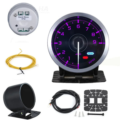 HA Accessories 60mm Auto Gauge Meter 7Color Def i Advance A1 Oil Pressure Turbo Boost EGT Exhaust Temp Tachometer Water Oil Temp