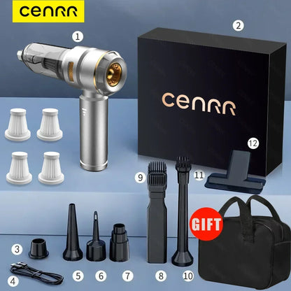 CENRR Car Vacuum Cleaner 998000PA Handheld Wireless Powerful Portable Vacuum Cleaner Home Appliance Cleaning Machine Car Cleaner