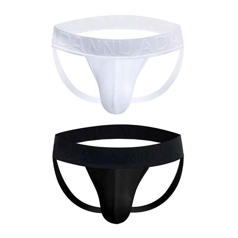 1/2/3PCS Mens Modal Sexy Breathable Quick Dry Sports Hip Lifting Jockstrap T-Back Thongs Bikini Underpants Sissy Panties for Men