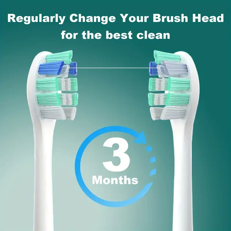 Replacement Toothbrush Heads For HX6730/HX6721/HX3216/HX9362/HX3210/HX6013/HX9063/HX6063 Bright White Brush Heads Nozzles C3 W3