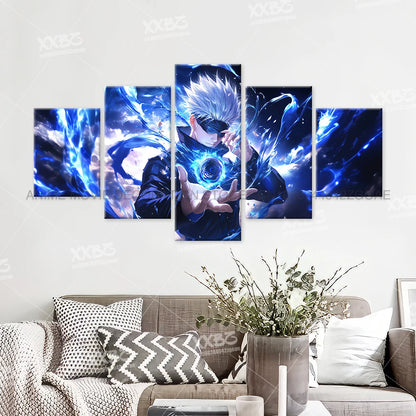 Anime Jujutsu Kaisen Character 5PCS Home Decor Canvas Paintings Pictures Wall Art Printed Poster No Frame Artwork Living Room