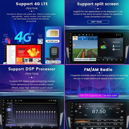 Car Radio Android 15 For Honda Civic 8 FK FN FD 2005 - 2012 RHD Multimedia Player Navigation GPS Carplay Stereo BT Head Unit DSP