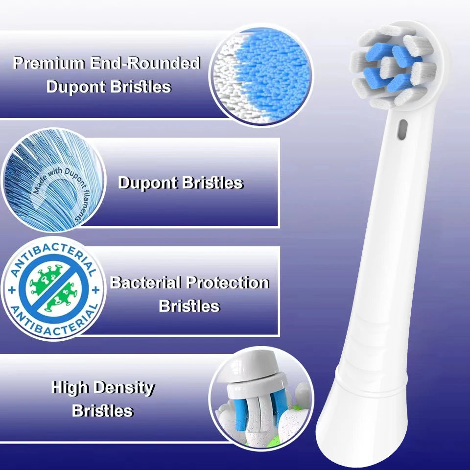 8pcs Replacement Toothbrush Heads Compatible with Oral-B iO Electric Toothbrush, for Oral B iO 10|6|7|9|8|5|4|3 Series Toothburh