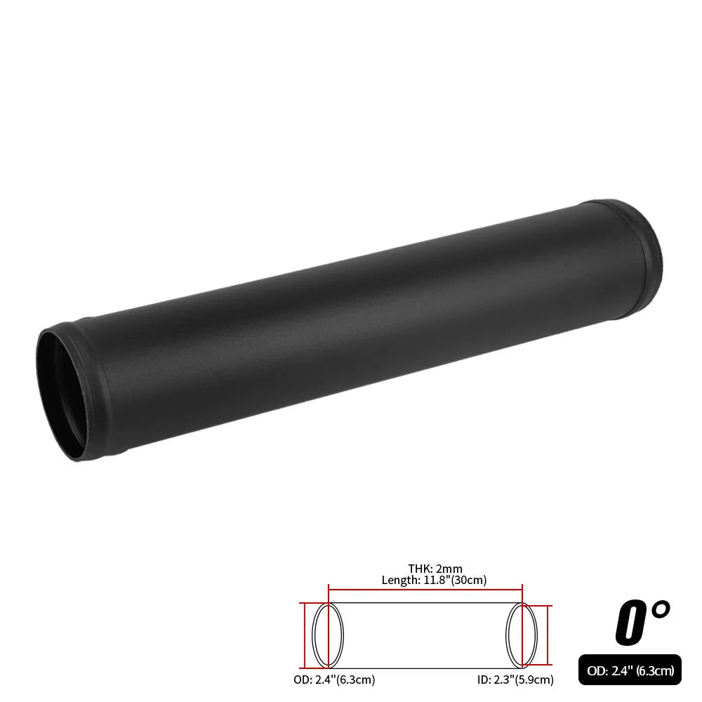 0/45/90 Degrees Type Aluminum Tube Universal 51 63 76mm 2 2.5 3inch Cold Air Intake Pipe Racing Car Turbo High Flow Silver Balck