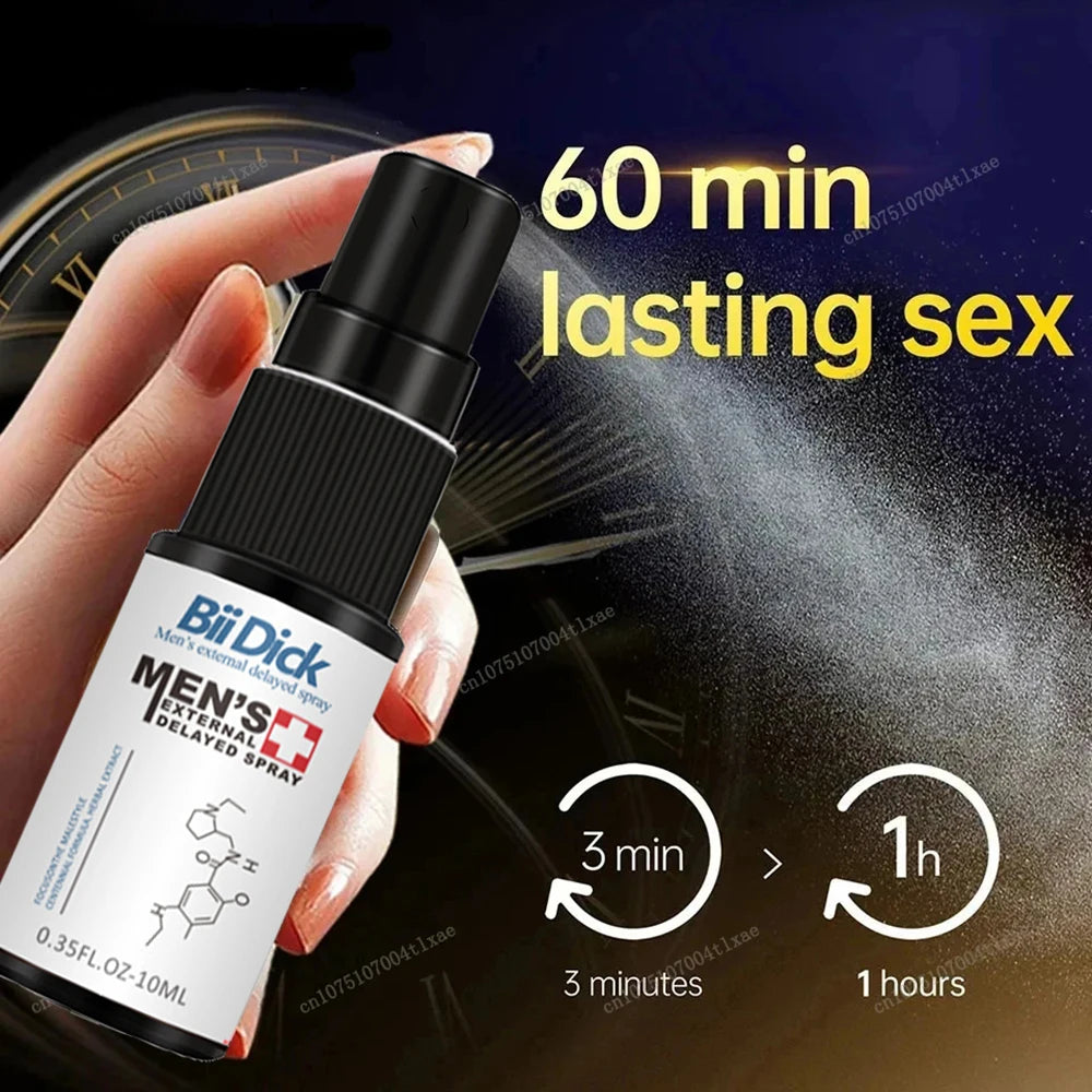 Men's Sex Spray Man Long Lasting 60 Minutes Without Ejaculation Spray for Men Premature Ejaculation Fast Erection Adult Product