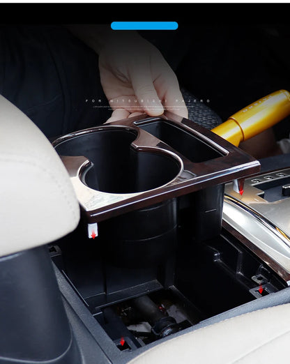 V97 V93 V87 For Mitsubishi Pajero Central Control Cup Holder Shogun Drinks Holders Deepened Montero Interior Accessories